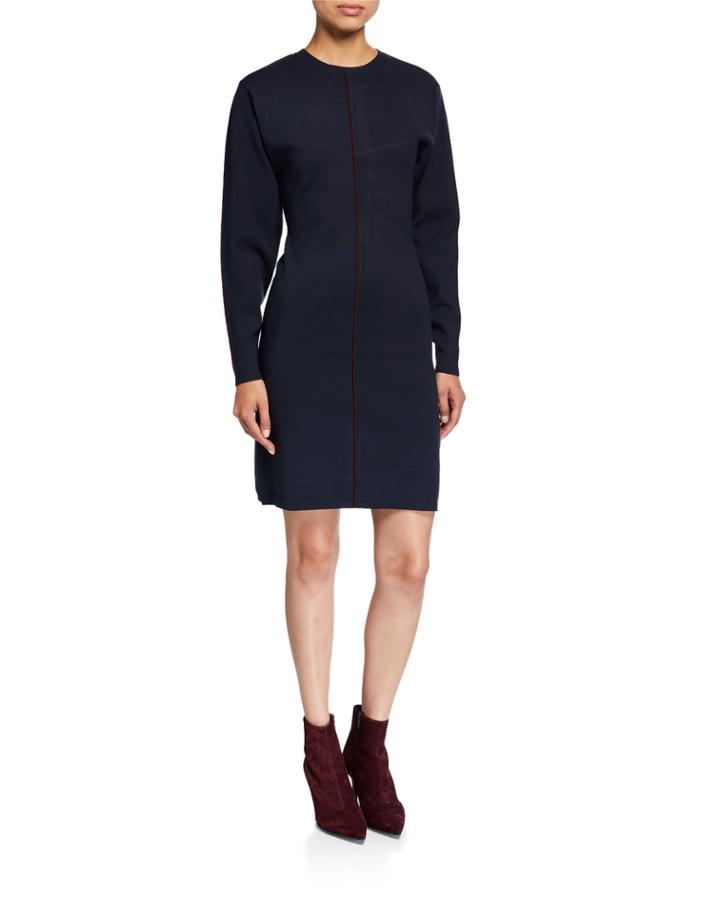 Drop-sleeve A-line Dress