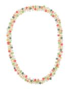 Multicolor Bead-drop Necklace,