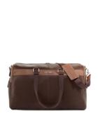 Siran Leather Duffel Bag, Brown