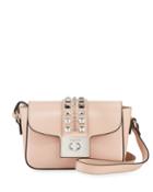 Yasmine Studded Leather Flap Top Bag