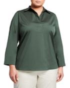 Plus Size Beckett Long-sleeve Blouse