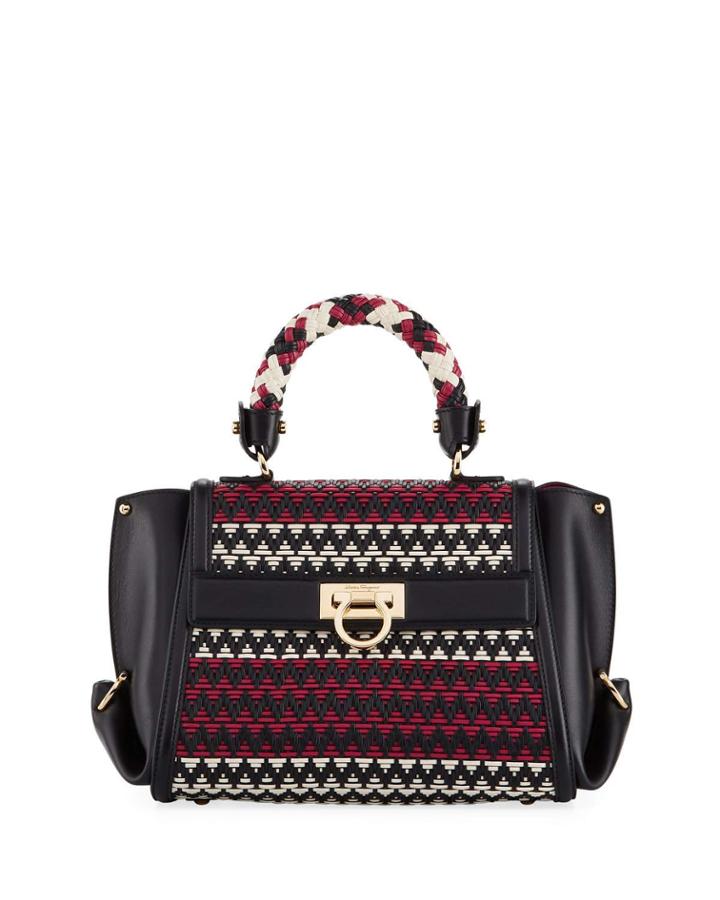 Sofia Small Woven Leather