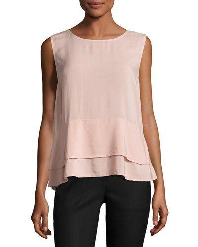 Betsey Ruffle Tank, Pink