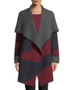 Reversible Two-tone Cashmere-stretch Cardigan