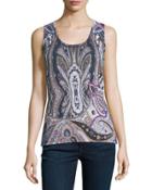 Regal Paisley Cashmere Tank