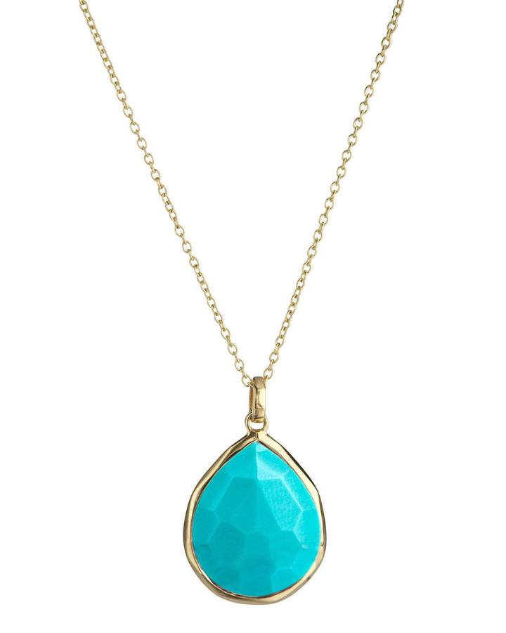 Rock Candy&reg; Teardrop Pendant Necklace In Turquoise