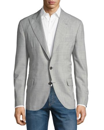Lance Herringbone Wool-cloth Blazer Jacket