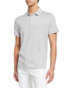 Men's Short-sleeve Contrast Stripe Polo