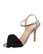 Sassy Dress Sandal With Tassel, Gray