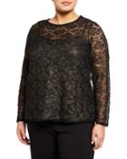 Vivian Floral Metallic Top W/ Cami,