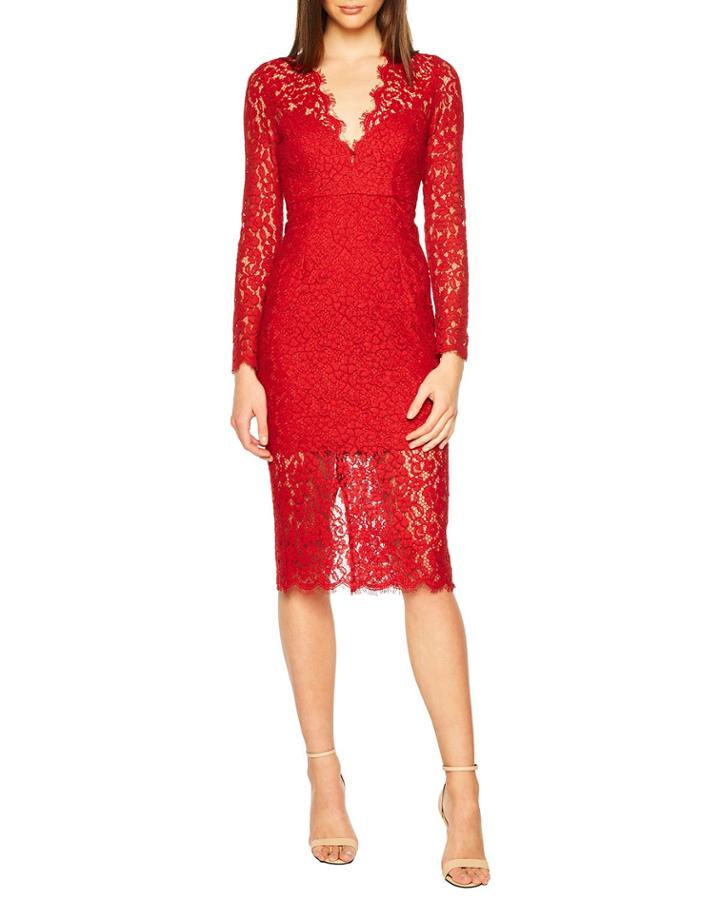 Midnight Lace Bodycon Dress