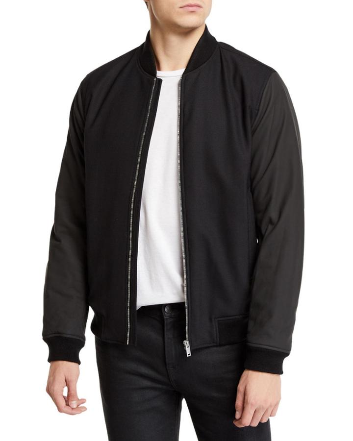 Men's Brenton Gearheart Two-tone Bomber Jacket