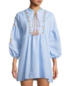 Long-sleeve Floral Boho Dress