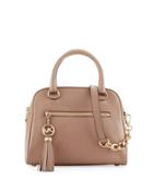 Knox Leather Satchel Bag, Dune