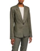 Tweed Plaid Jacket
