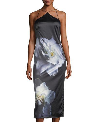 Floral-print Silky
