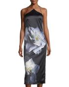 Floral-print Silky