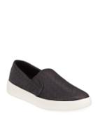 Grand Crosscourt Woven Leather Sneakers, Caviar