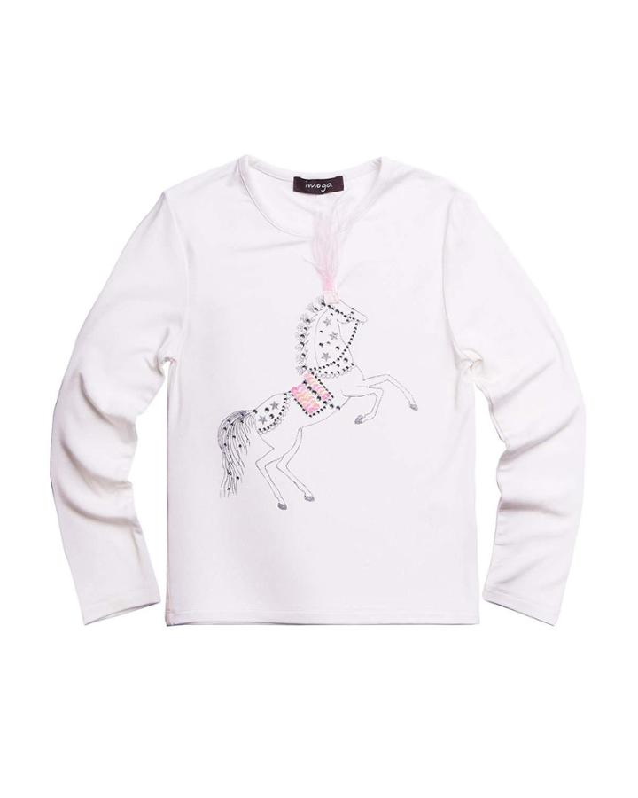 Girl's Horse Graphic Tee,