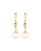 14k Pearl Drop Earrings,