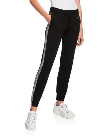 Britt Futuristic Track Pants W/ Metallic