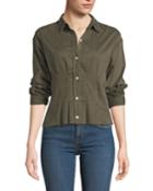 The Tella Pintucked Button-front