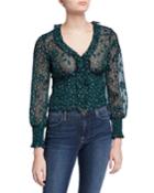 Polka Dot Ruffle Long