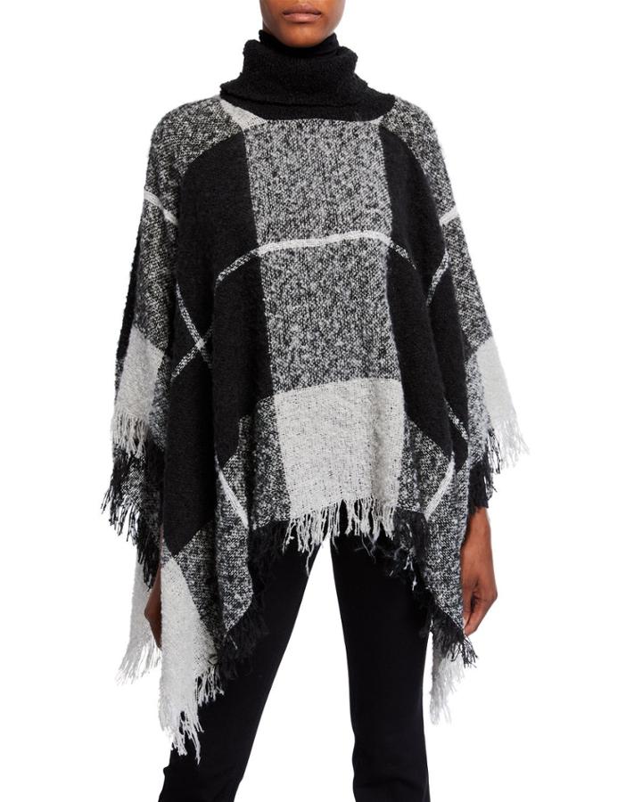 Woven Boucle Poncho