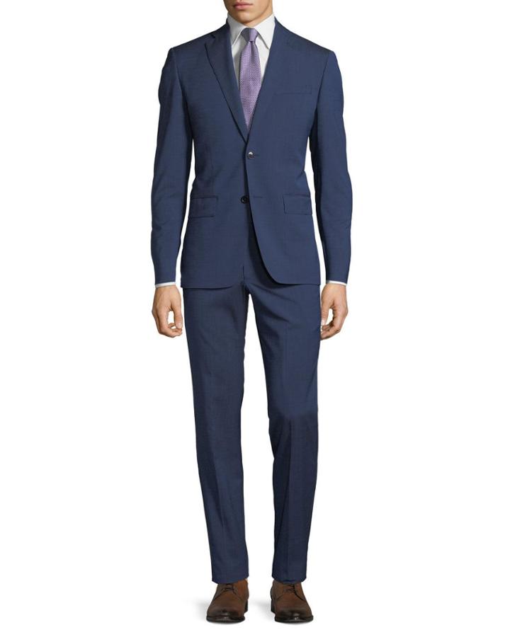 Slim-fit Wool Woven Two-piece