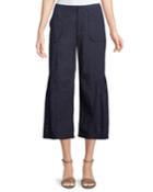 Rosetta Crochet-hem Cropped Pant