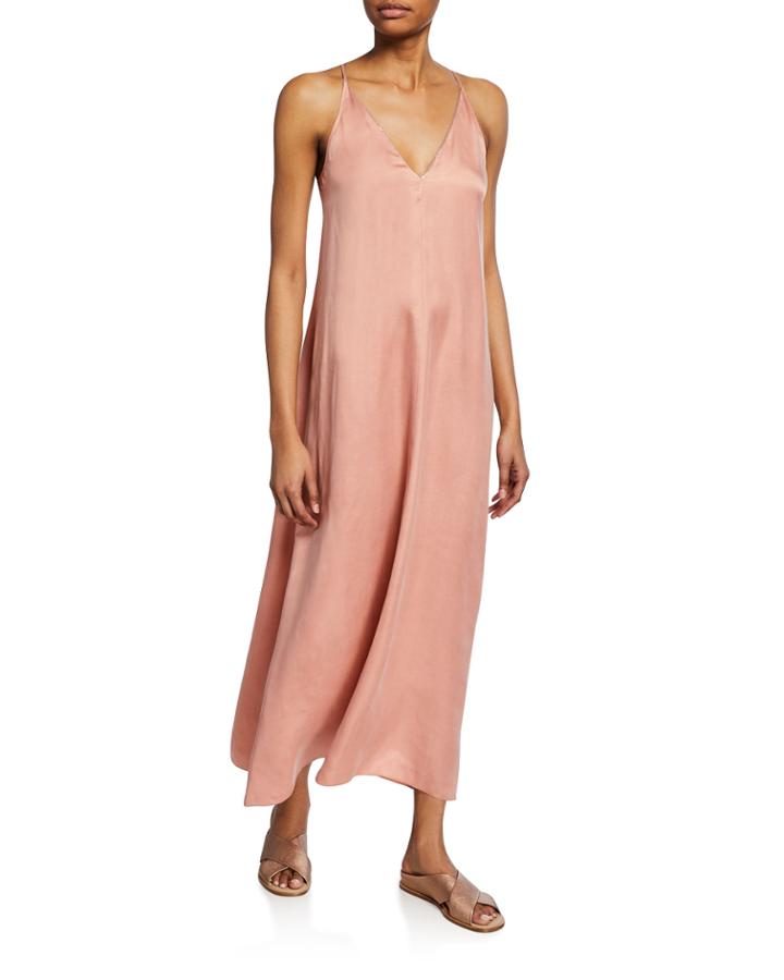 Chic Satin V-neck