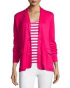 Knit Two-button Jacket, Azalea