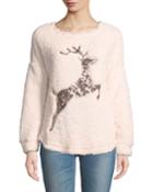 Sequin Reindeer Long-sleeve