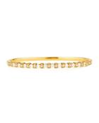 18k Yellow Gold Diamond Bangle Bracelet,