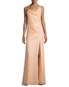 Sleeveless Sequin Gown, Glow