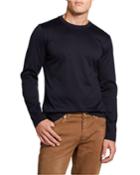 Men's Crewneck Long-sleeve Cotton Interlock T-shirt