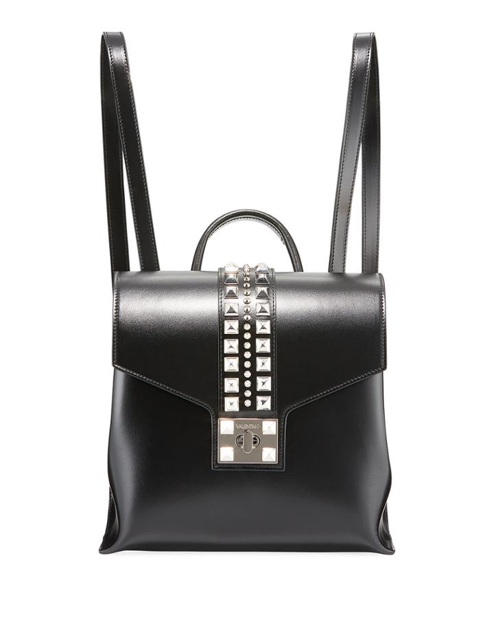 Olivier Soave Leather Backpack - Silvertone Hardware