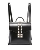 Olivier Soave Leather Backpack - Silvertone Hardware