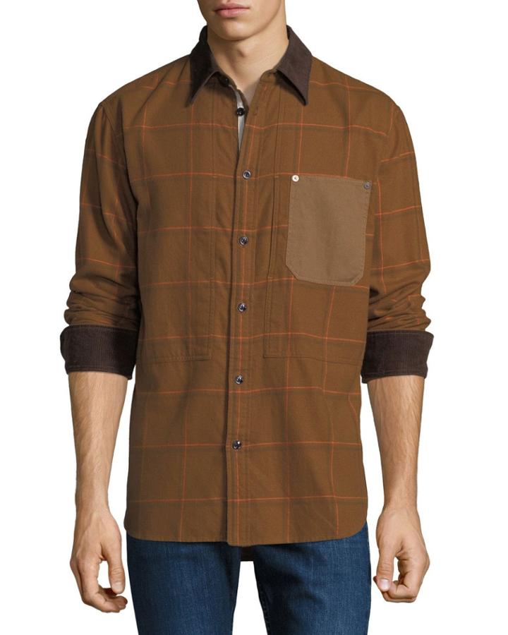 Men's Plaid Chore Work Wear