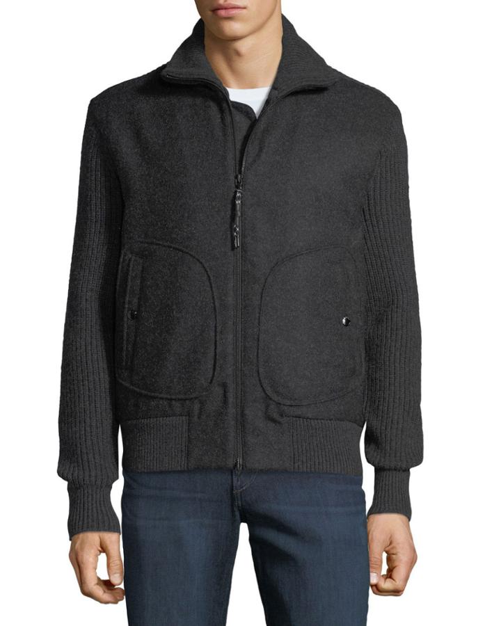 Men's Carson Wool Zip-front Jacket