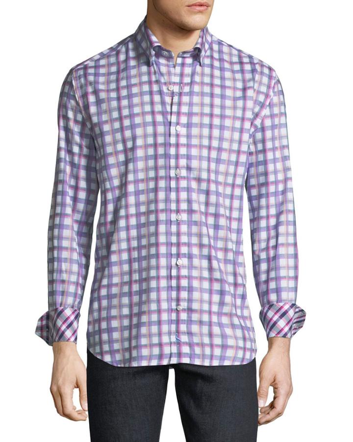 Checkered Button-down