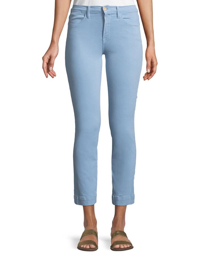 Le High Straight-leg Ankle Jeans With Blind