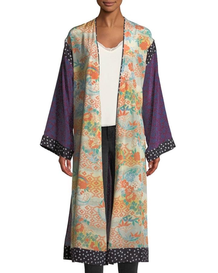 Shawna Floral Patchwork Kimono Robe