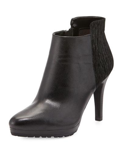Gordan Leather/suede Bootie, Black