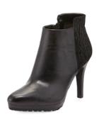 Gordan Leather/suede Bootie, Black