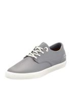 Actus Leather Sneaker, Gray/white