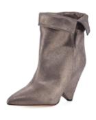 Luliana Cone-heel Glitter Booties
