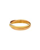 Estate 18k Tricolor Trinity Bracelet