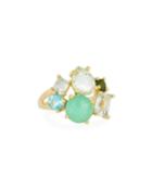 18k Gold Rock Candy Cluster Ring In