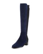 Halfback Suede Stretch Knee Boot, Nice Blue